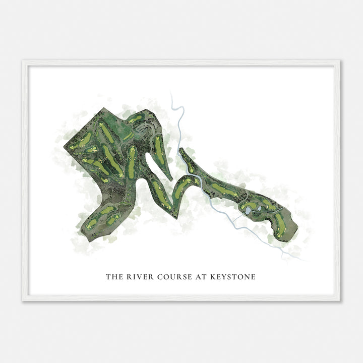 Print of The River Course At Keystone Classic Map