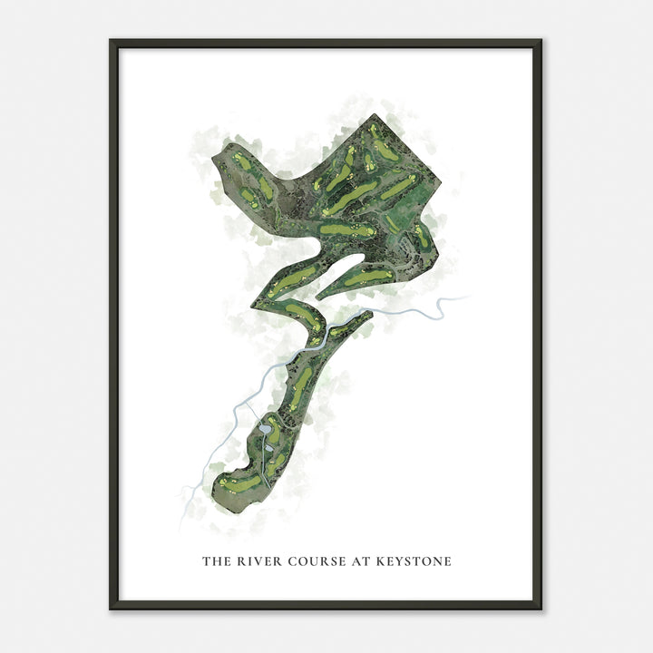Print of The River Course At Keystone Classic Map
