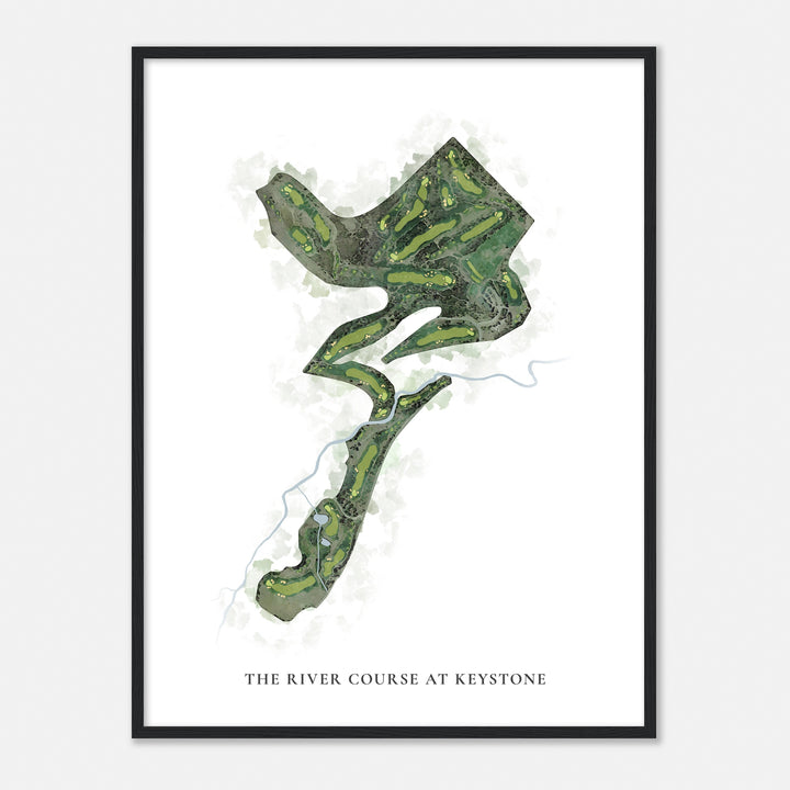 Print of The River Course At Keystone Classic Map