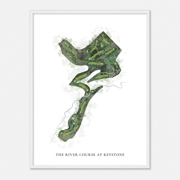 Print of The River Course At Keystone Classic Map