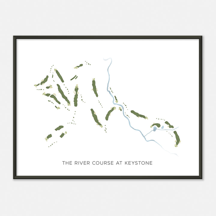 Print of The River Course At Keystone Modern Map