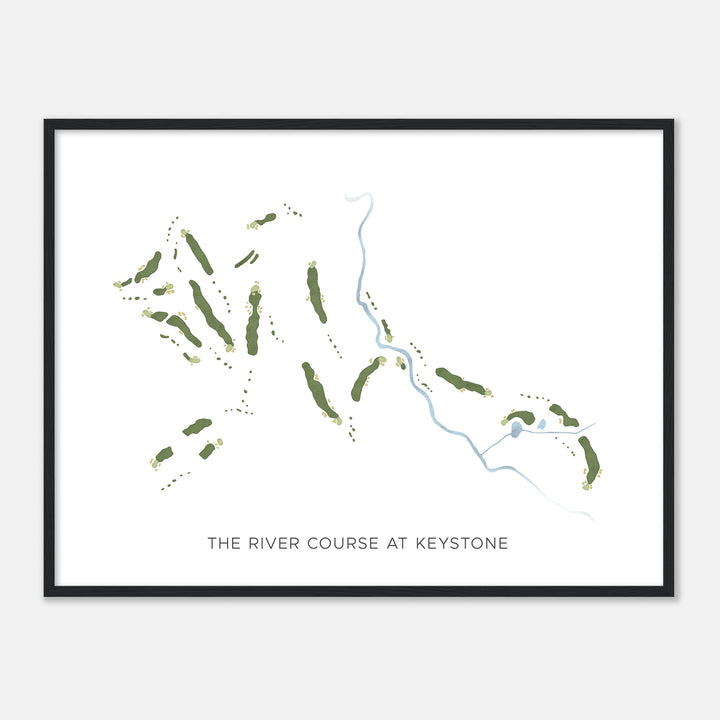 Print of The River Course At Keystone Modern Map