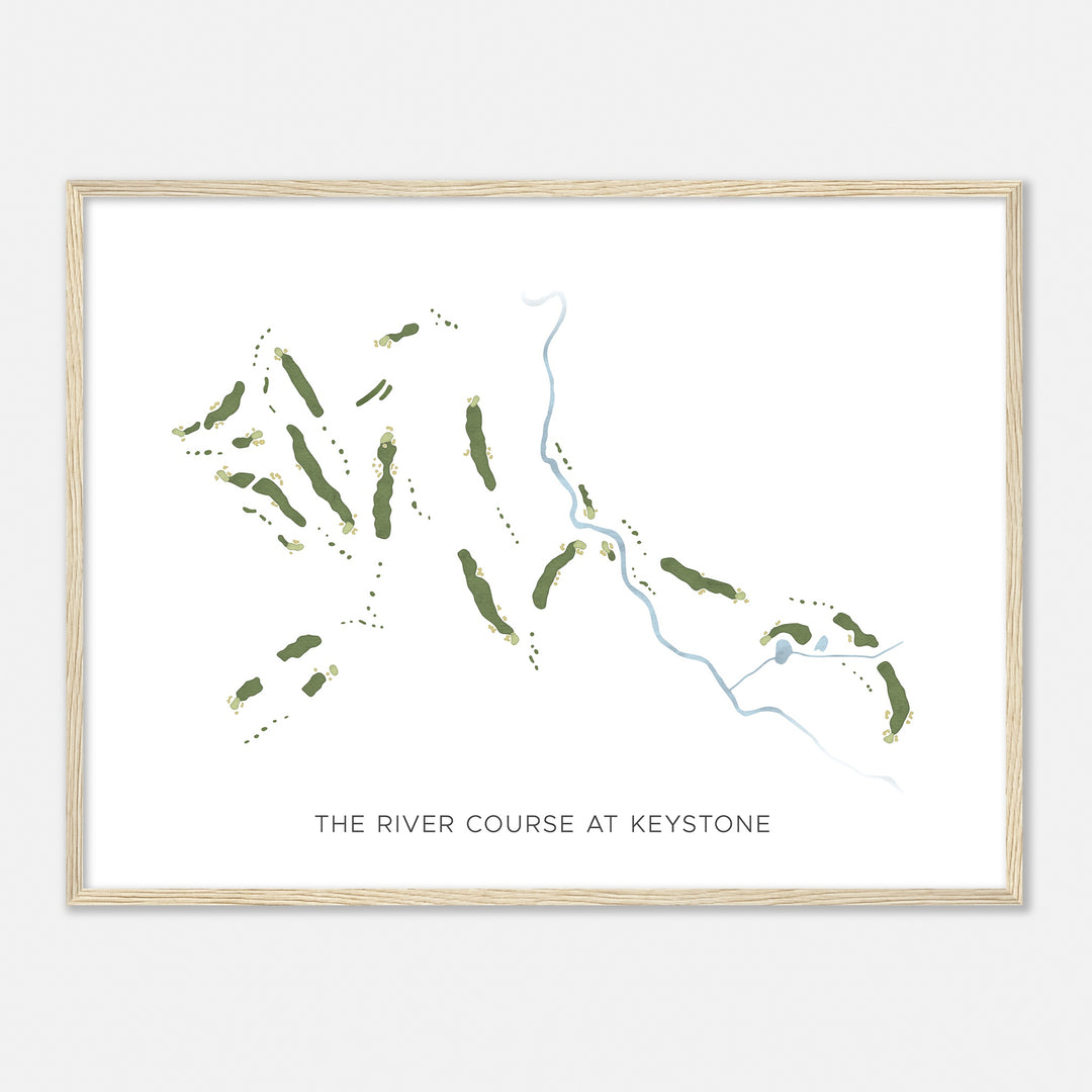 Print of The River Course At Keystone Modern Map