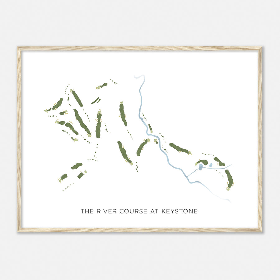 Print of The River Course At Keystone Modern Map