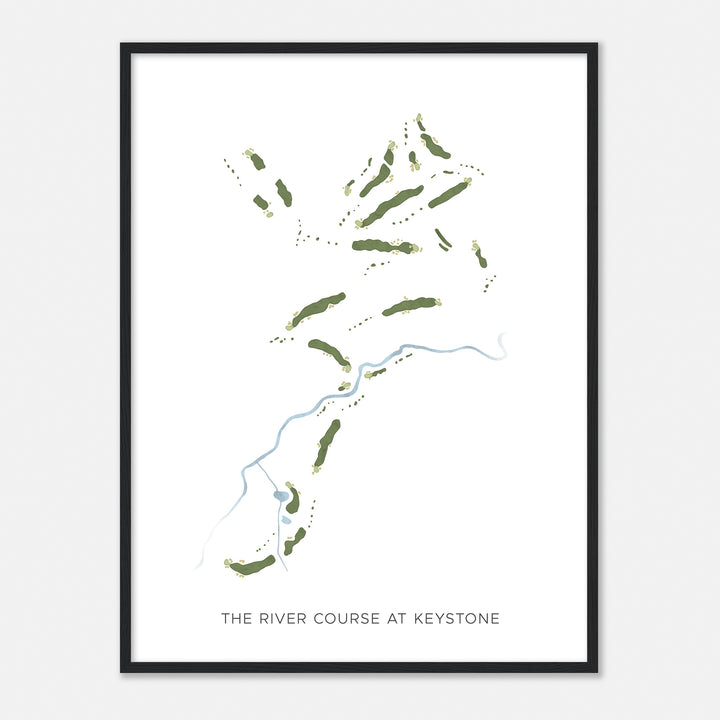 Print of The River Course At Keystone Modern Map