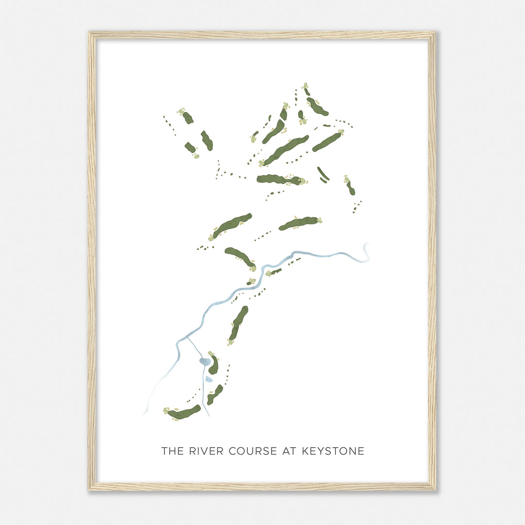 Print of The River Course At Keystone Modern Map