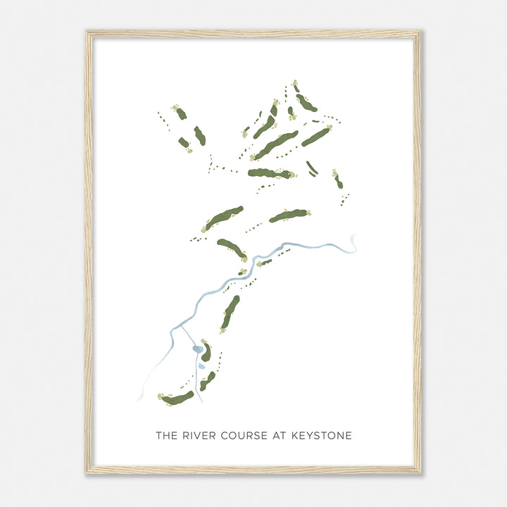 Print of The River Course At Keystone Modern Map