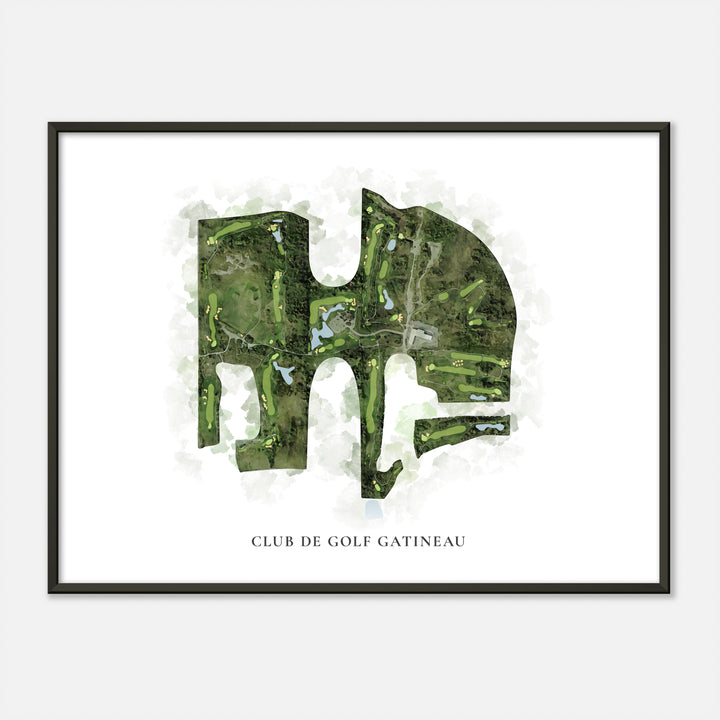 Print of Club De Golf Gatineau Classic Map