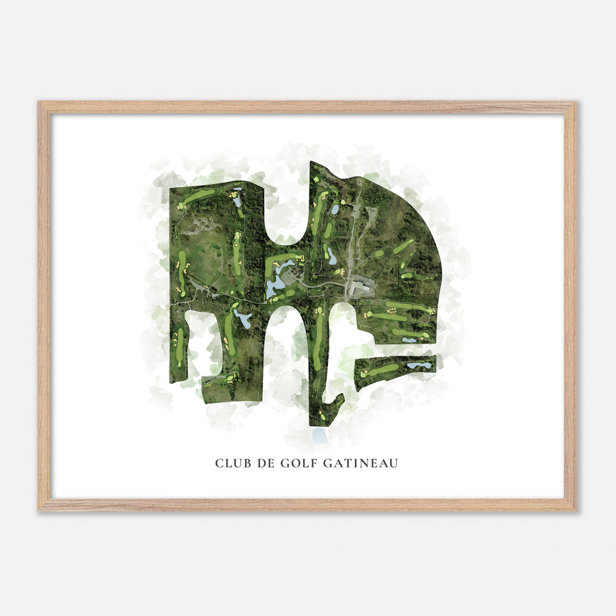 Print of Club De Golf Gatineau Classic Map