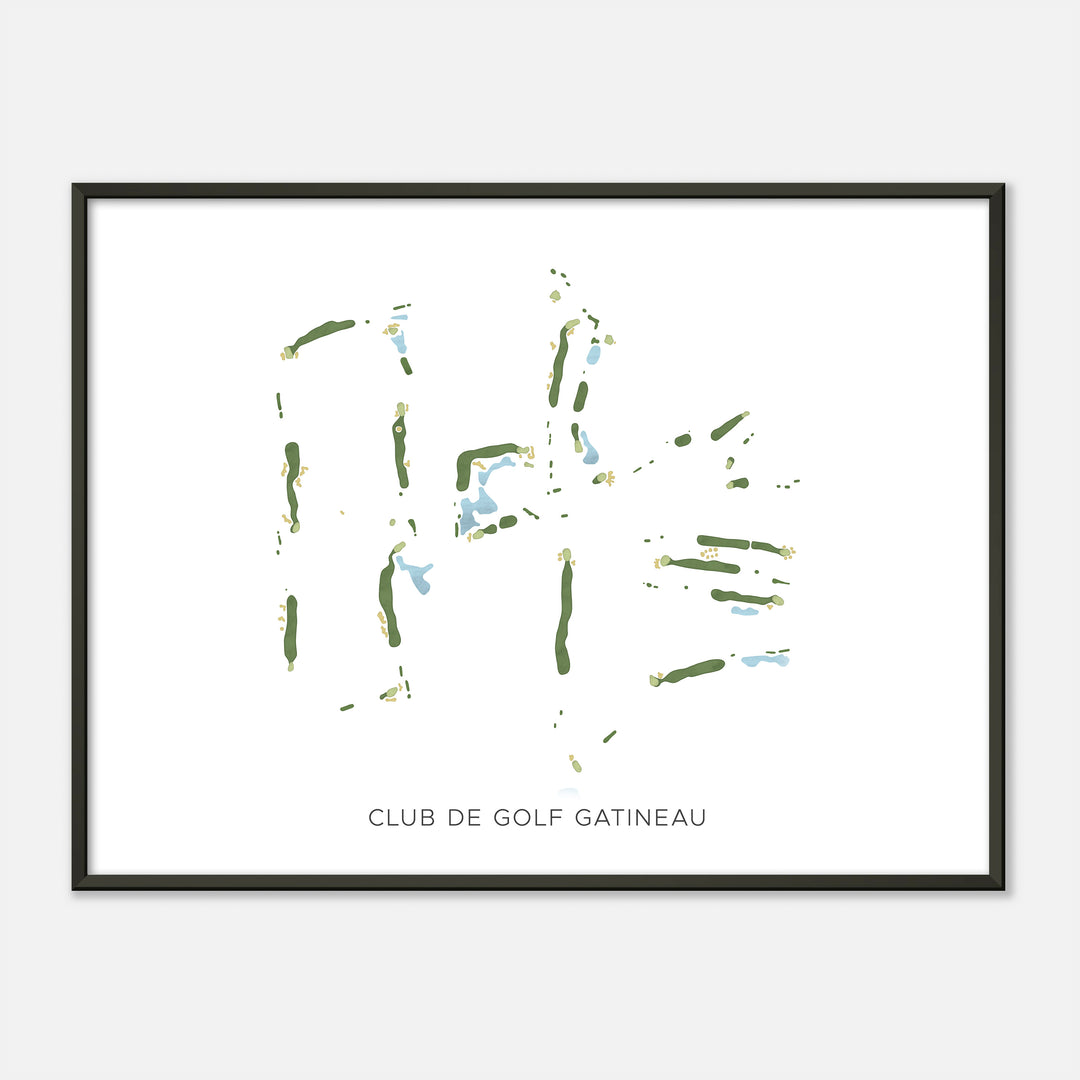Print of Club De Golf Gatineau Modern Map