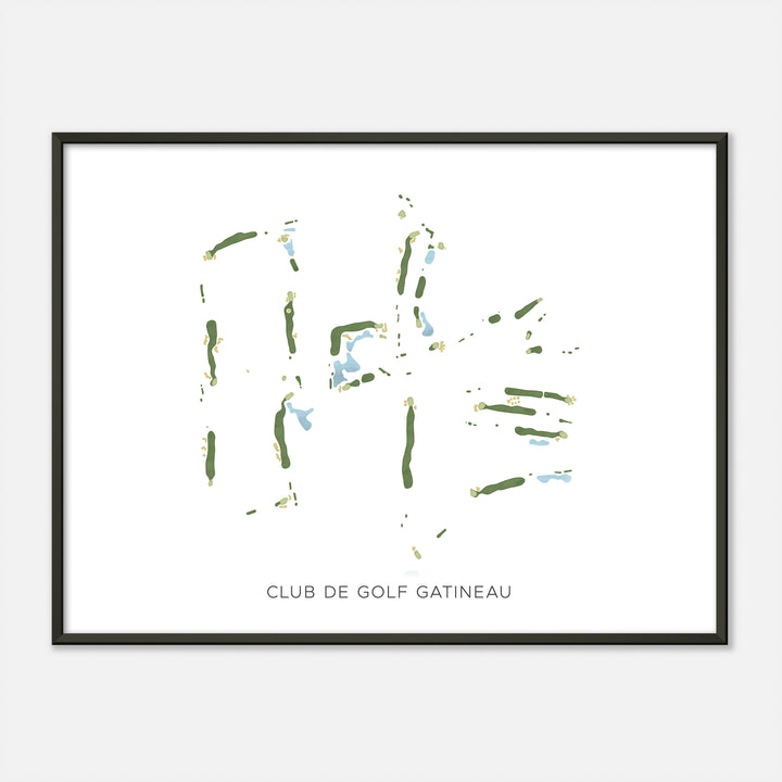 Print of Club De Golf Gatineau Modern Map