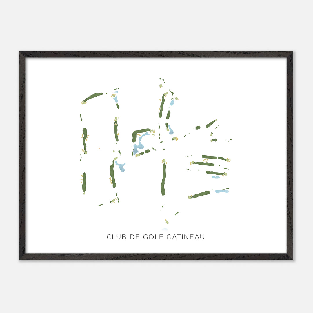 Print of Club De Golf Gatineau Modern Map