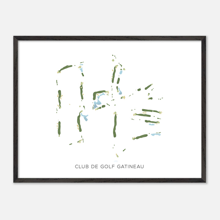 Print of Club De Golf Gatineau Modern Map