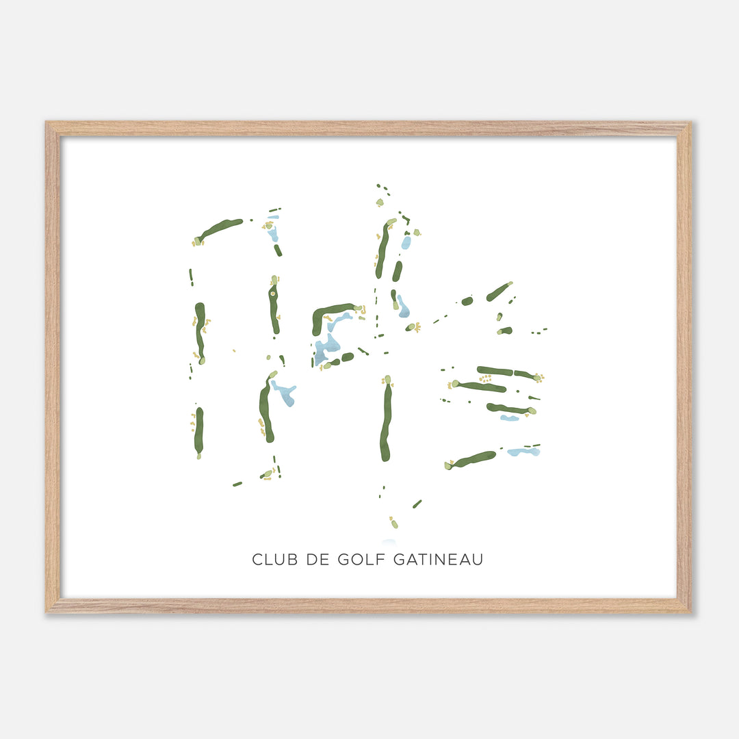 Print of Club De Golf Gatineau Modern Map