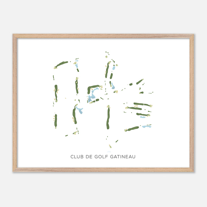 Print of Club De Golf Gatineau Modern Map