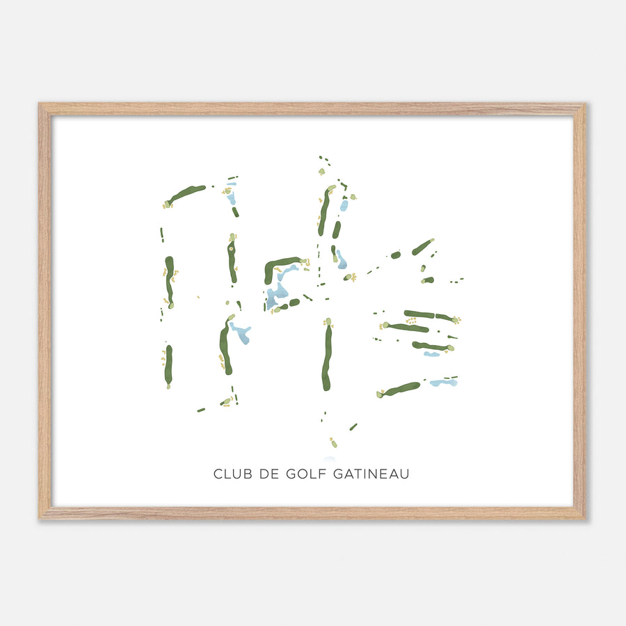 Print of Club De Golf Gatineau Modern Map