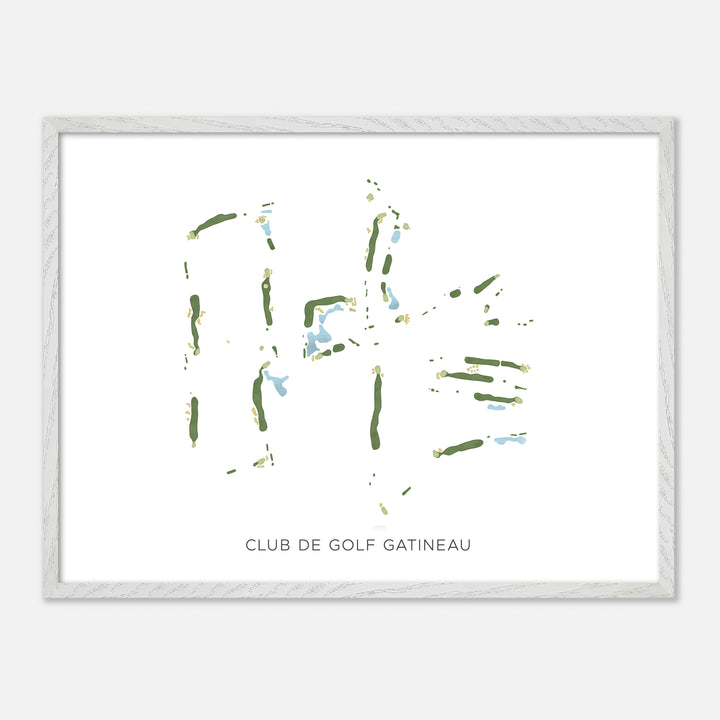 Print of Club De Golf Gatineau Modern Map