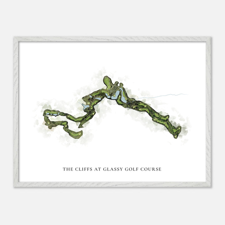 Print of The Cliffs At Glassy Golf Course Classic Map