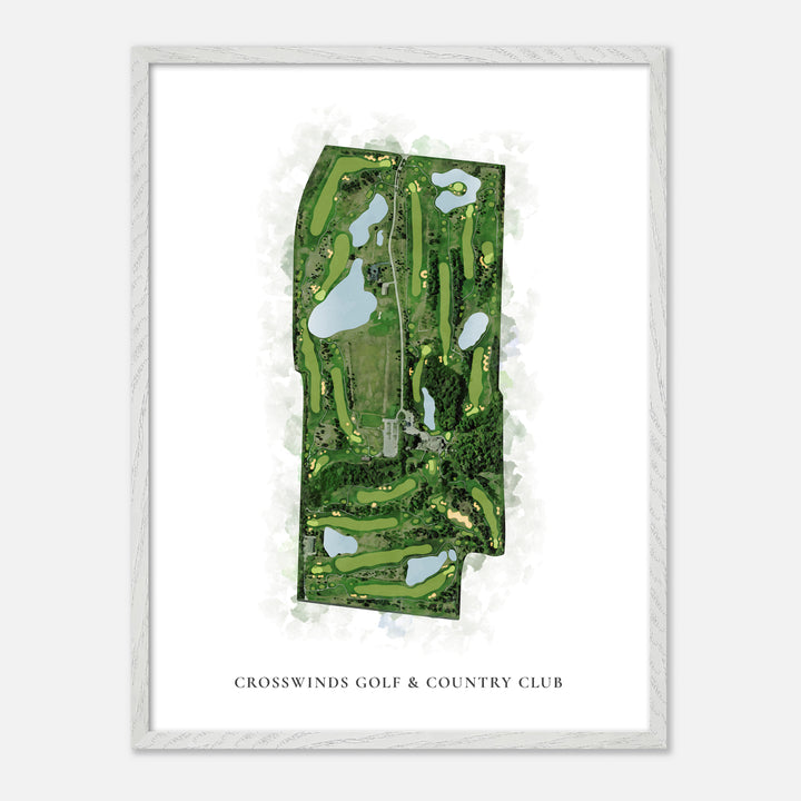 Print of Crosswinds Golf &amp; Country Club Classic Map