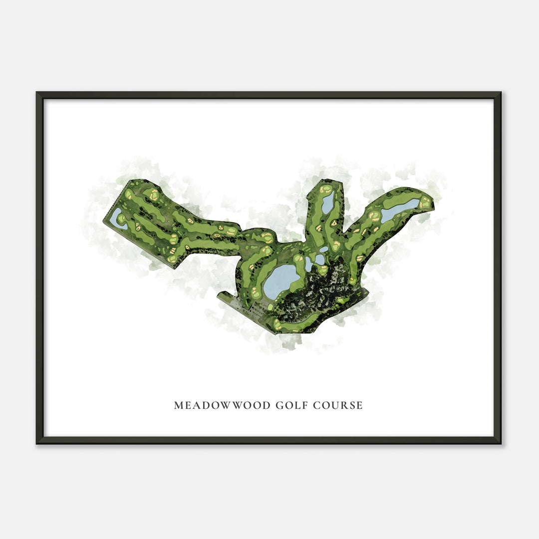 Print of Meadowwood Golf Course Classic Map