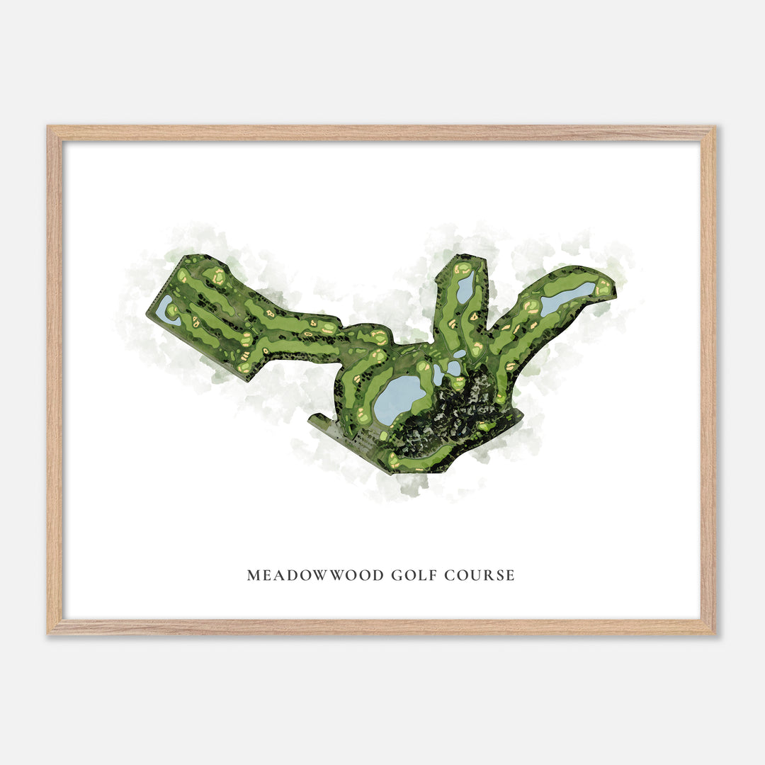 Print of Meadowwood Golf Course Classic Map