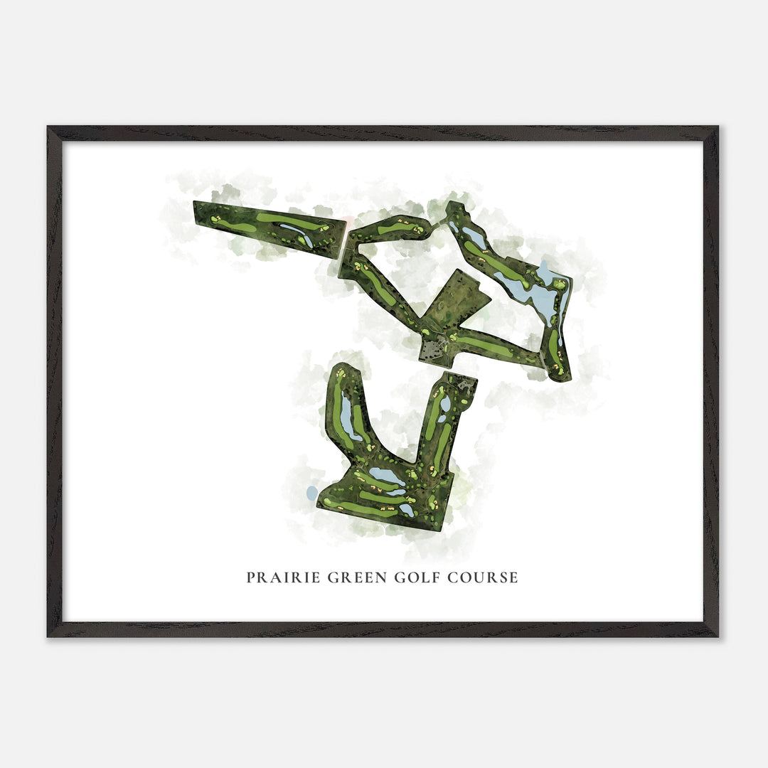 Print of Prairie Green Golf Course Classic Map