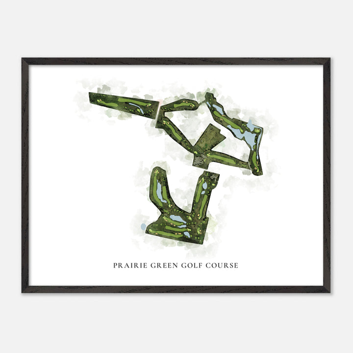 Print of Prairie Green Golf Course Classic Map