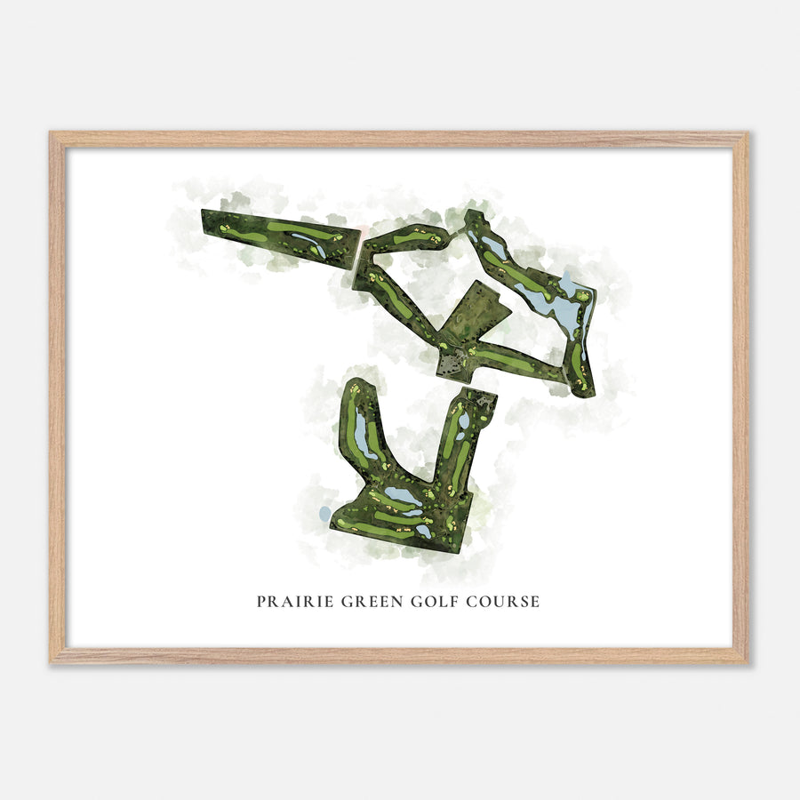 Print of Prairie Green Golf Course Classic Map