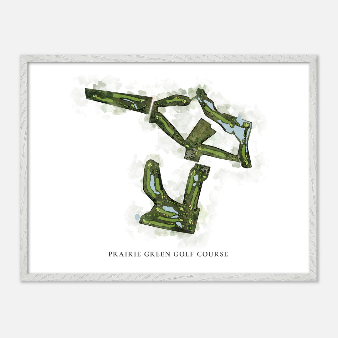 Print of Prairie Green Golf Course Classic Map