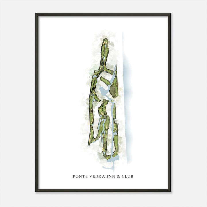 Print of Ponte Vedra Inn &amp; Club Classic Map