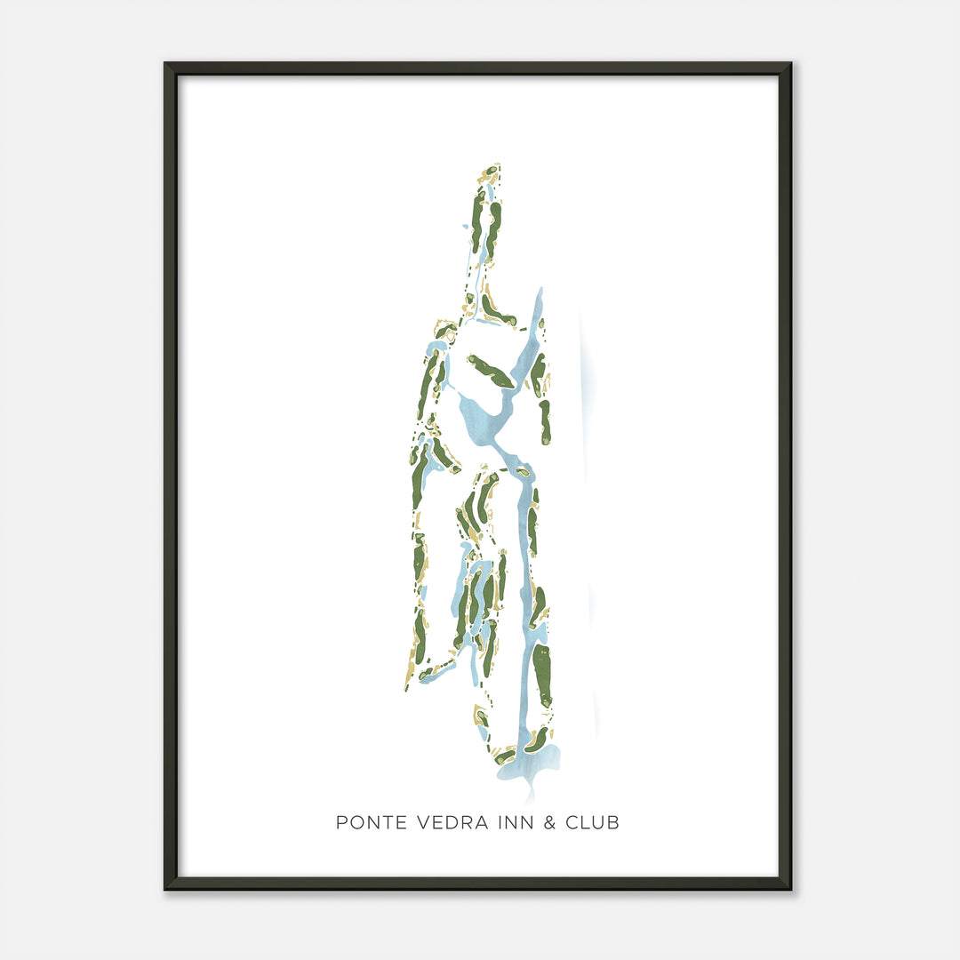 Print of Ponte Vedra Inn &amp; Club Modern Map