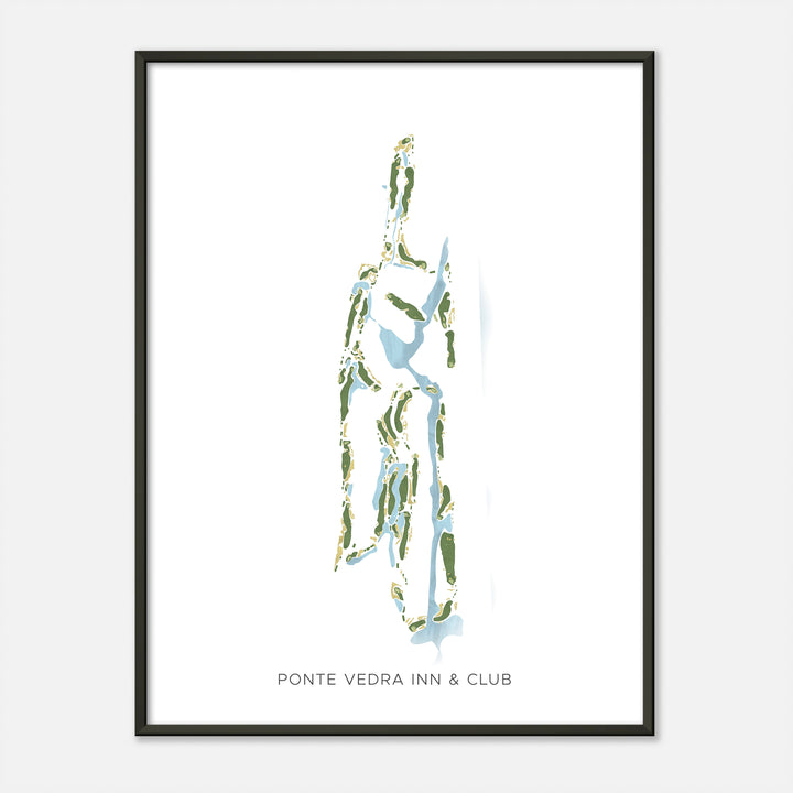Print of Ponte Vedra Inn &amp; Club Modern Map