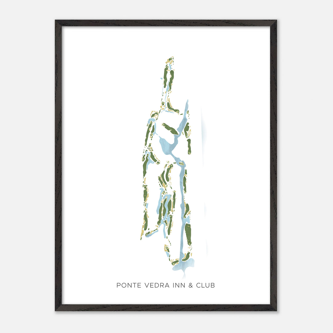 Print of Ponte Vedra Inn &amp; Club Modern Map
