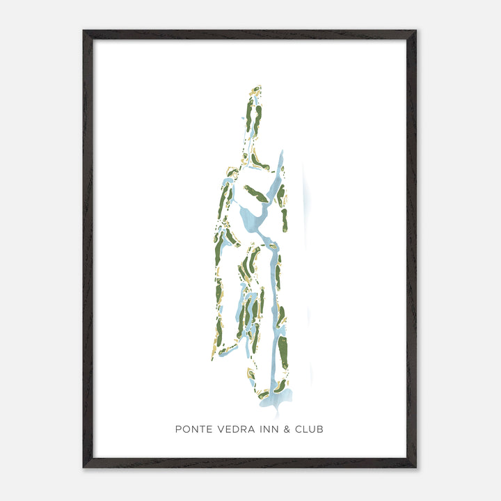 Print of Ponte Vedra Inn &amp; Club Modern Map