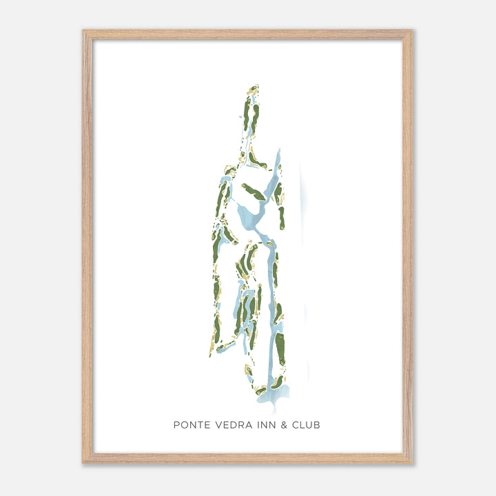 Print of Ponte Vedra Inn &amp; Club Modern Map