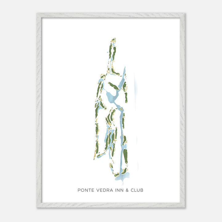Print of Ponte Vedra Inn &amp; Club Modern Map