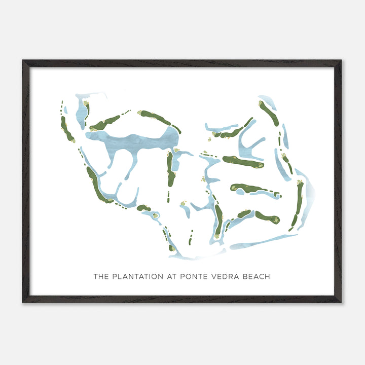 Print of The Plantation At Ponte Vedra Beach Modern Map