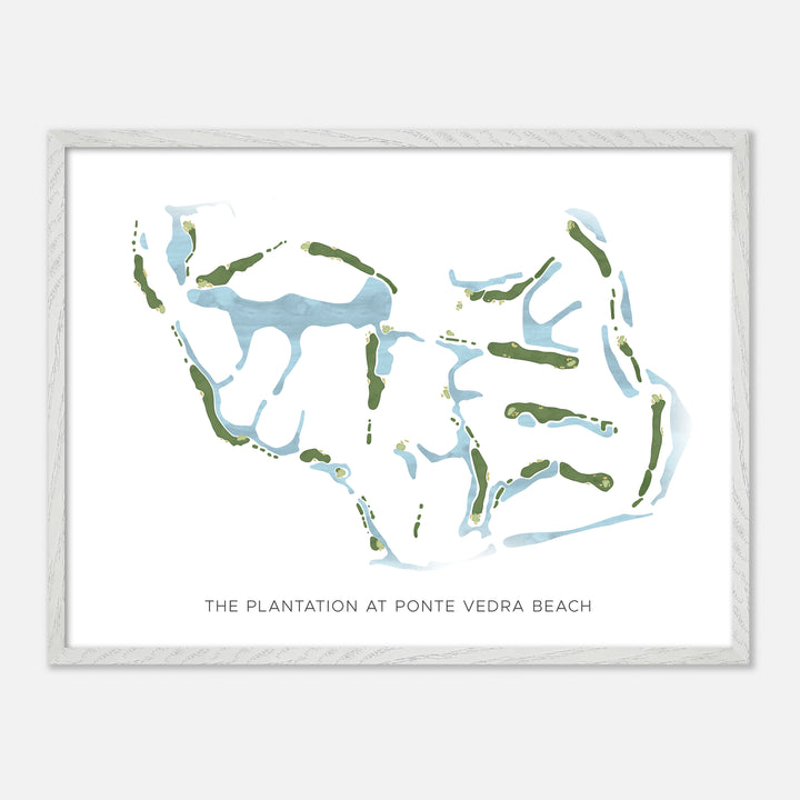 Print of The Plantation At Ponte Vedra Beach Modern Map