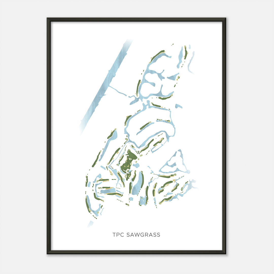 Print of Tpc Sawgrass Modern Map