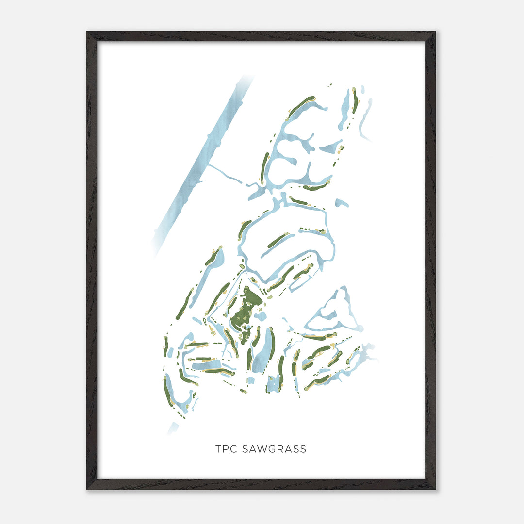 Print of Tpc Sawgrass Modern Map