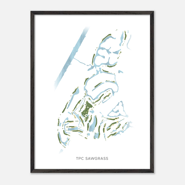 Print of Tpc Sawgrass Modern Map