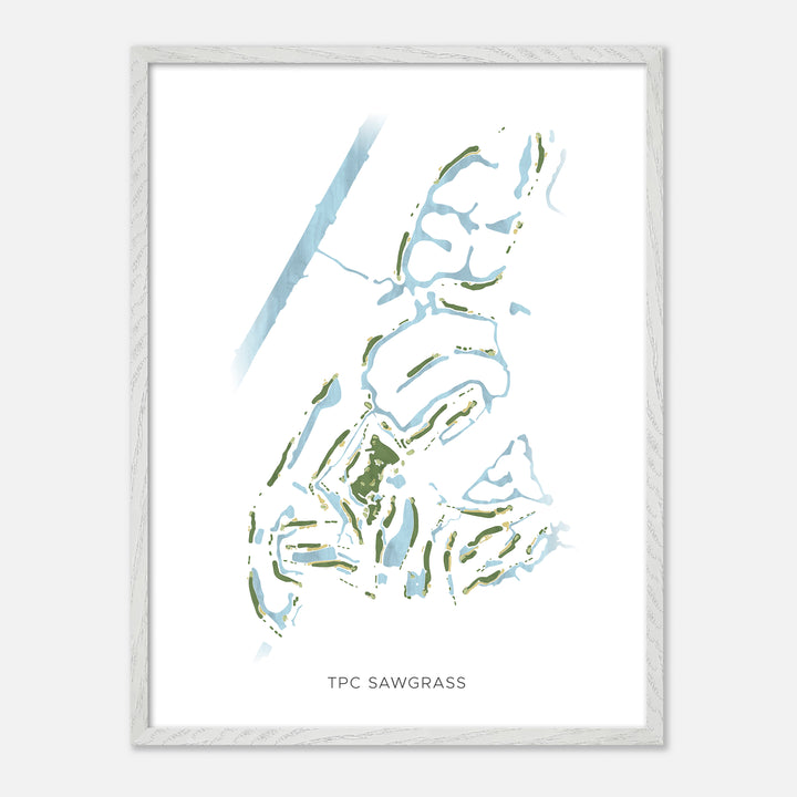 Print of Tpc Sawgrass Modern Map