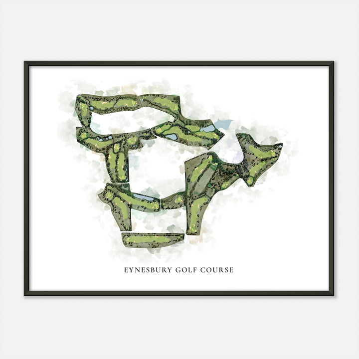Print of Eynesbury Golf Course Classic Map