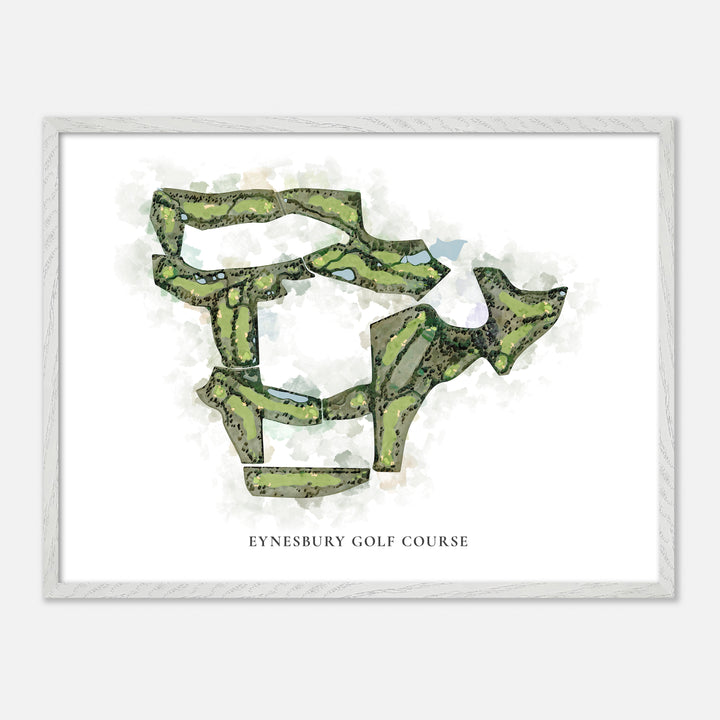 Print of Eynesbury Golf Course Classic Map
