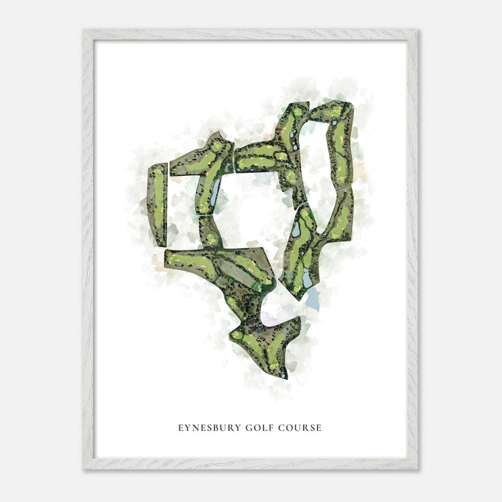 Print of Eynesbury Golf Course Classic Map