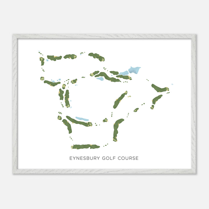 Print of Eynesbury Golf Course Modern Map