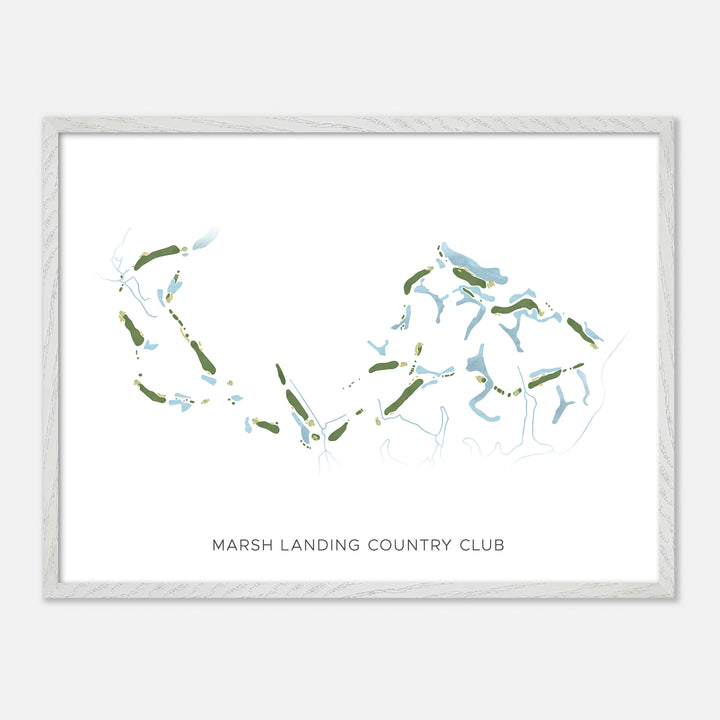 Print of Marsh Landing Country Club Modern Map