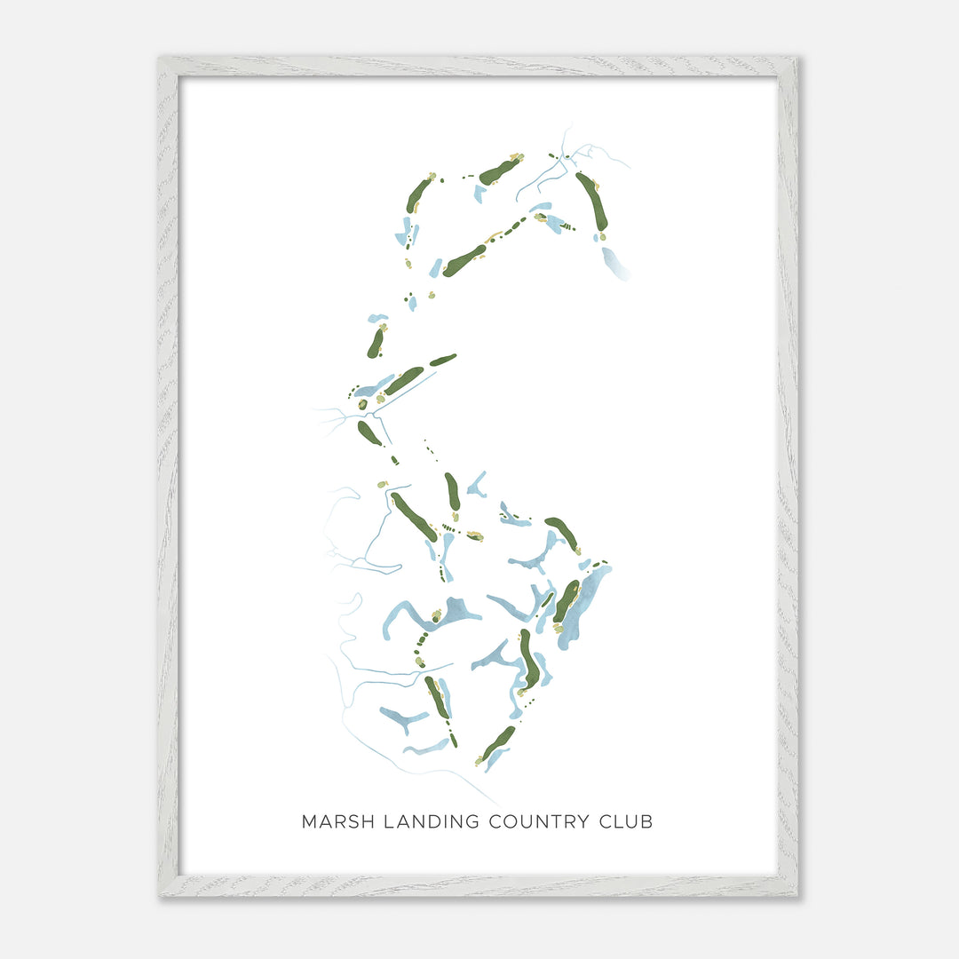 Print of Marsh Landing Country Club Modern Map