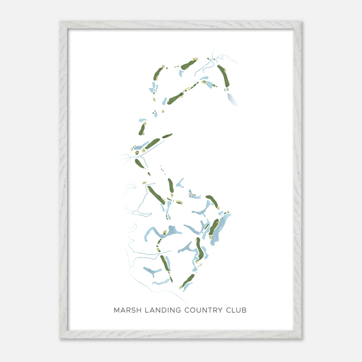 Print of Marsh Landing Country Club Modern Map