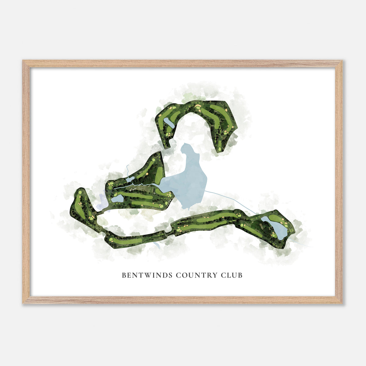 Print of Bentwinds Country Club Classic Map